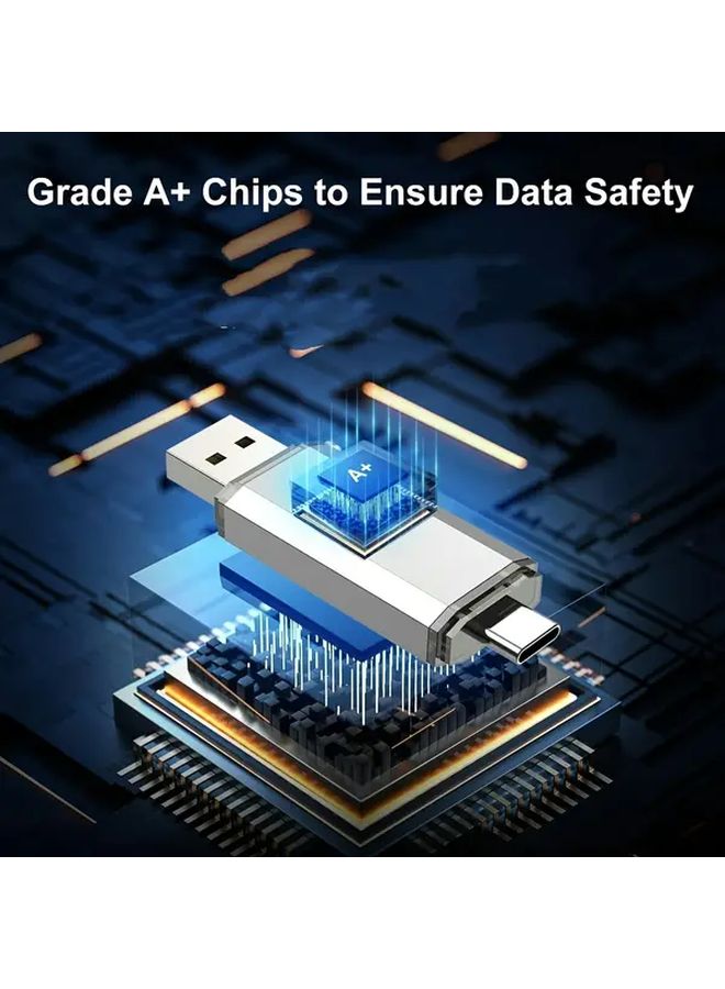 محرك أقراص فلاش مزدوج USB C سعة 8 جيجابايت عالي السرعة مع تقنية OTG للهواتف الذكية وأجهزة الكمبيوتر المحمولة - Image 4