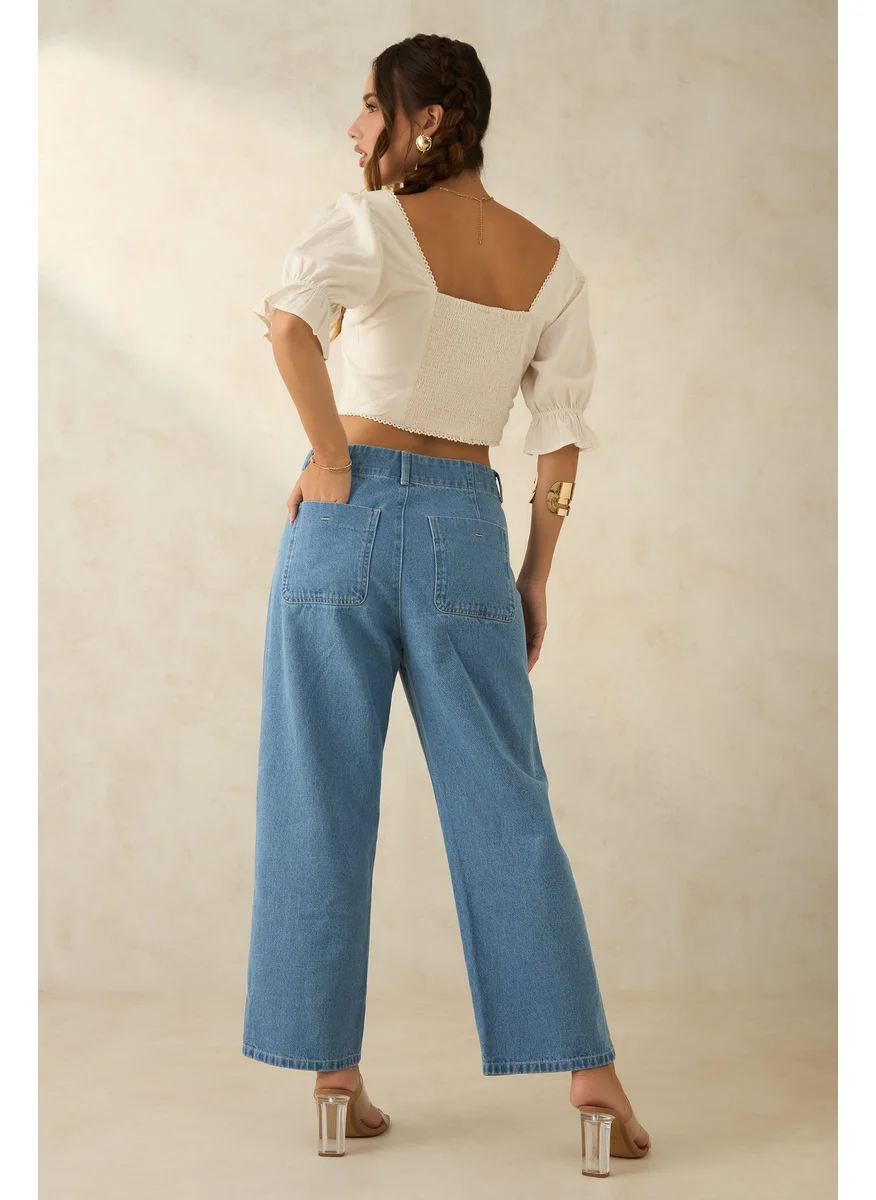 Virgio Virgio Isa Blue High Waist Jeans