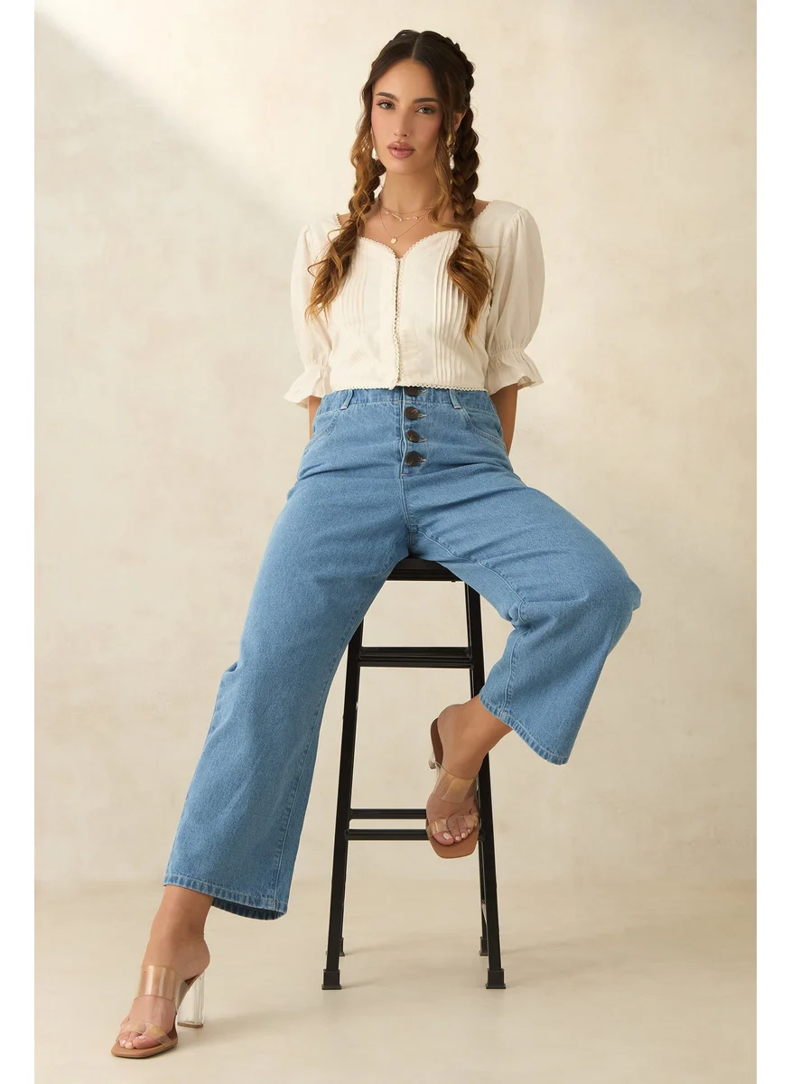 Virgio Virgio Isa Blue High Waist Jeans