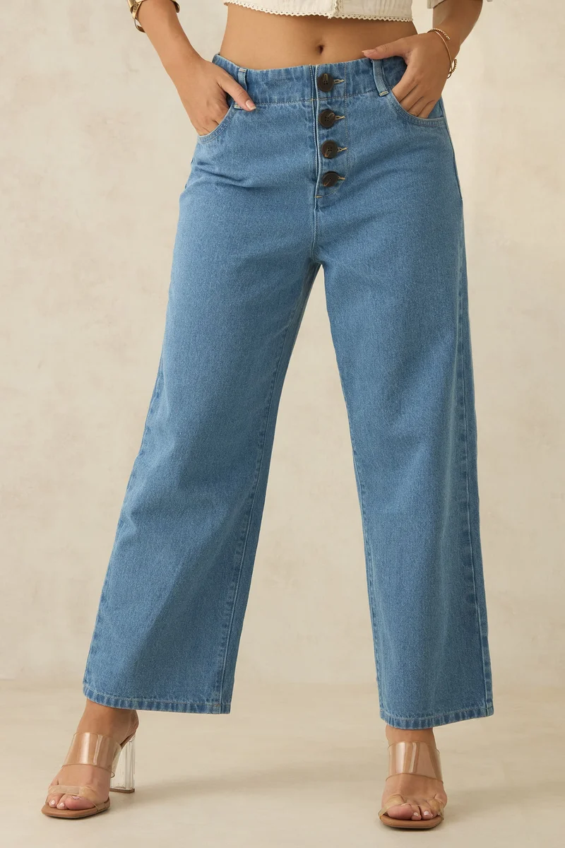 Virgio Virgio Isa Blue High Waist Jeans