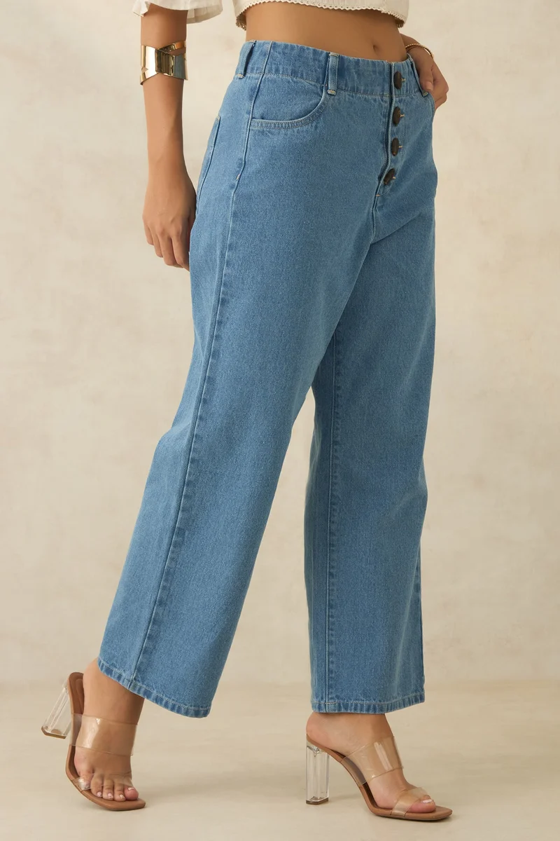 Virgio Virgio Isa Blue High Waist Jeans