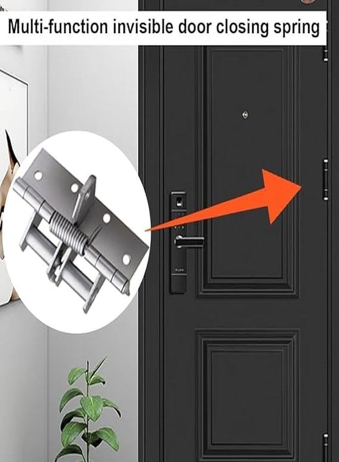 JAMBUVANTI Spring Hinge Durable Accessories Multi-Functional Automatic Self-Closing Door Home Inventory DIY Hardware Manufacturing Hinges - Image 2