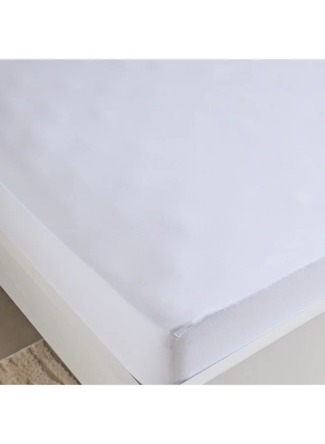 هوم بوكس شرشف سرير قطني أساسي مقاس كوين 150 × 200 × 36 سم