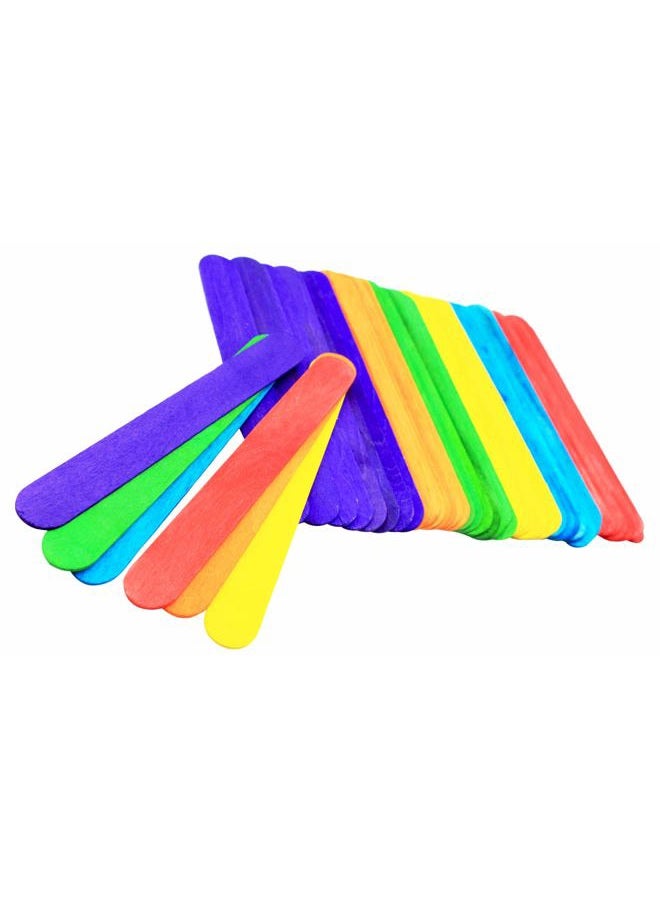 Kang&Chang 500 pcs,6 Inch,Jumbo Craft Sticks,Rainbow Sticks,Colored Tongue Depressors for Classroom,Creative Projects,Arts and Crafts - Image 3