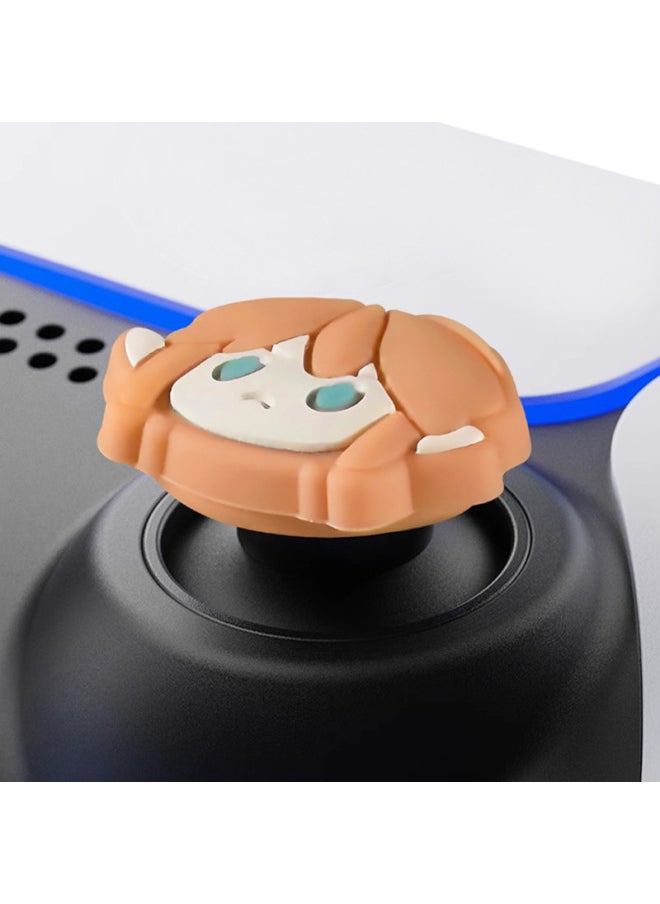 ماركة غير محددة قبعة هزازة بمقبض PS4 وPS5 وXbox شخصية لعبة كرتونية من السيليكون قبعة هزازة SWITCH PRO Rocker Cap-لون المنتج: Ps Yellow Hair 1  - Image 5