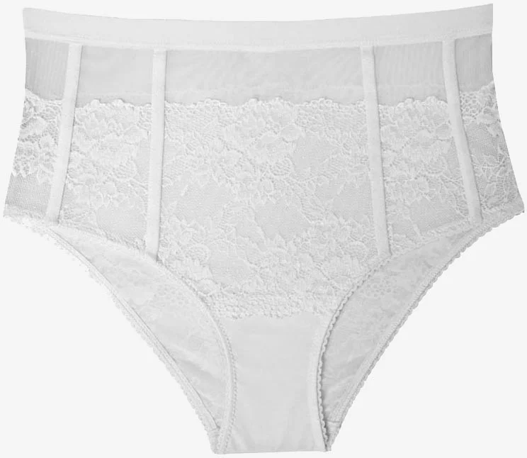 اي يلديز Crescent 2043 White High Waist Panties