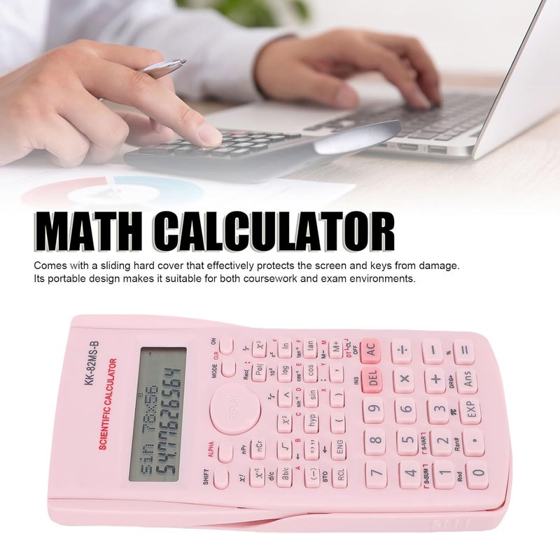 Zopsc Scientific Calculator, 240 Functions, with Dual Line Display, Sliding Cover, for School Study Exam - Image 2