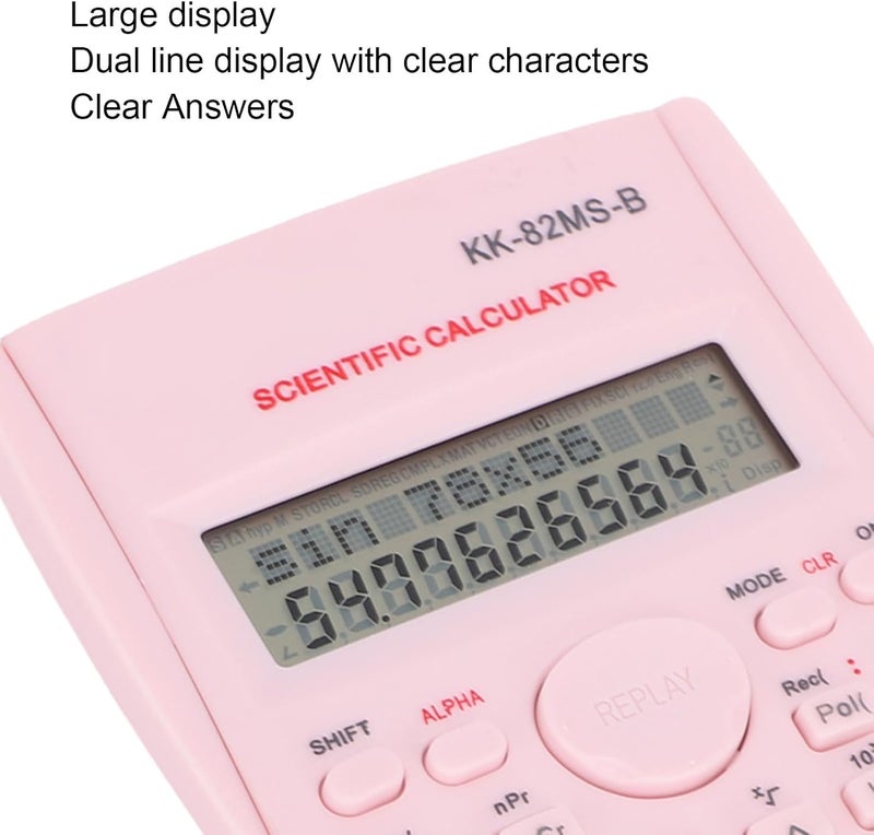 Zopsc Scientific Calculator, 240 Functions, with Dual Line Display, Sliding Cover, for School Study Exam - Image 3