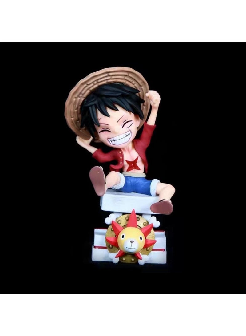 General One Piece Straw Hat Pirates Luffy figure ornaments are beautifully restored to the car room decoration ornaments  - Image 1
