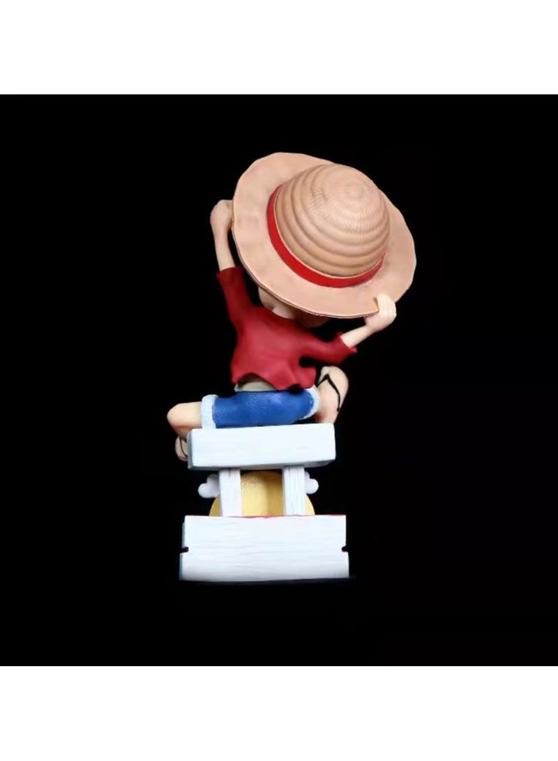 General One Piece Straw Hat Pirates Luffy figure ornaments are beautifully restored to the car room decoration ornaments  - Image 3