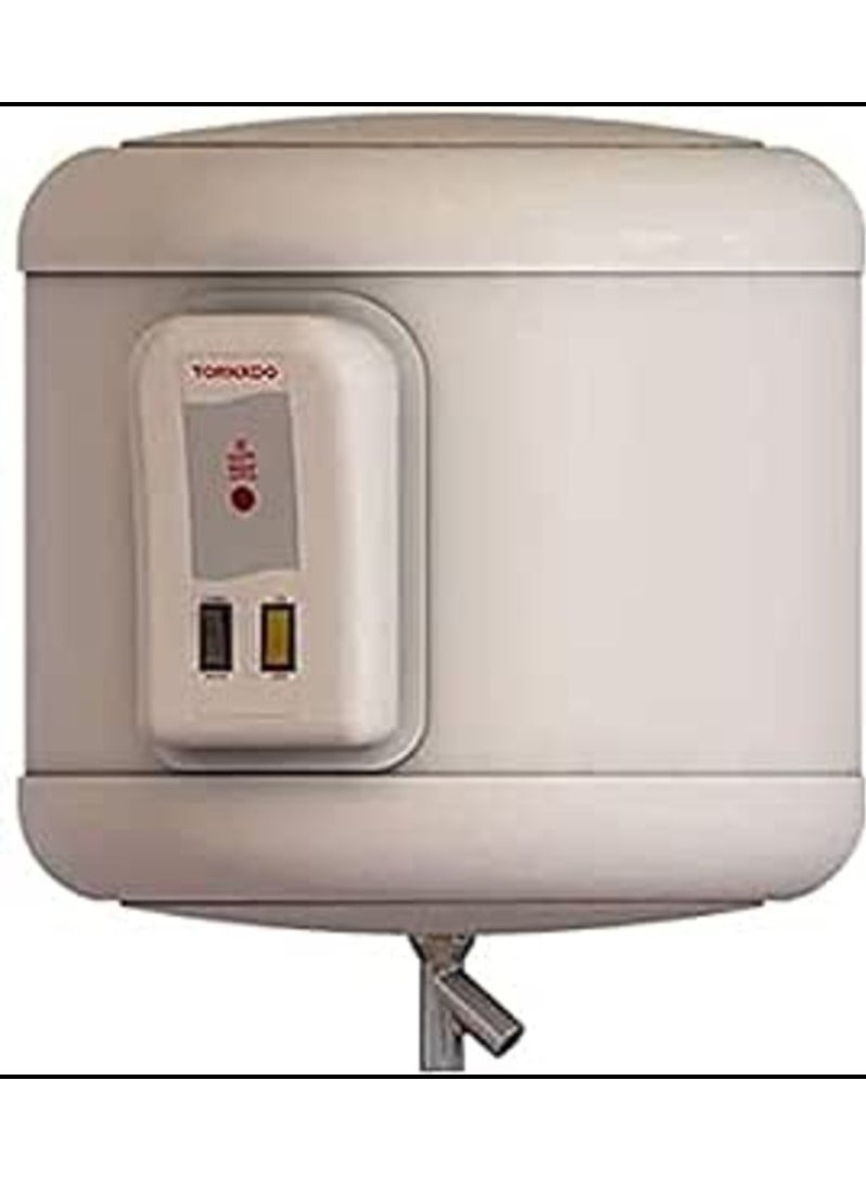 Tornado Electric Water Heater, 35 Liters, Off White LED Bulb, EHA-35TSM-F