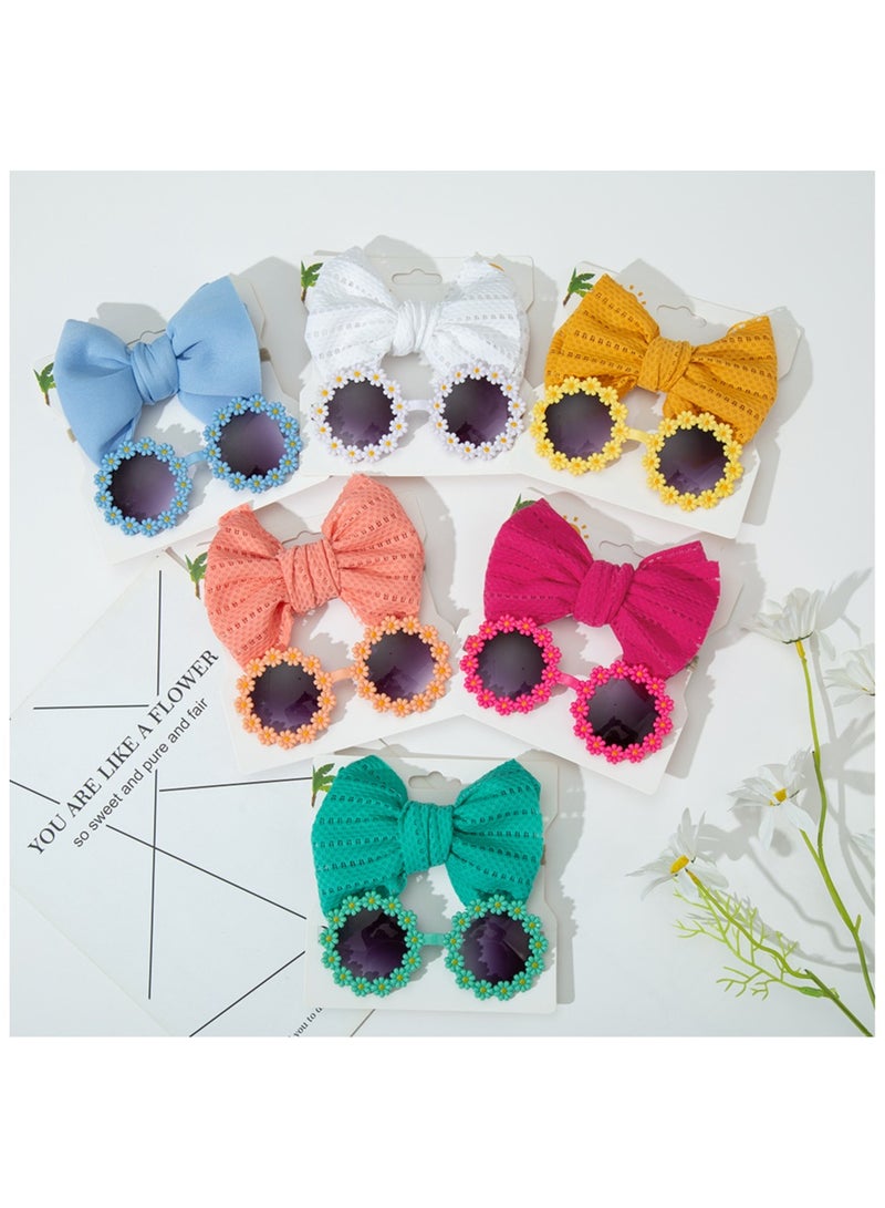 D'Daniela Zairah Glasses and Headband Set  For Babies and Girls - Peach - Image 3