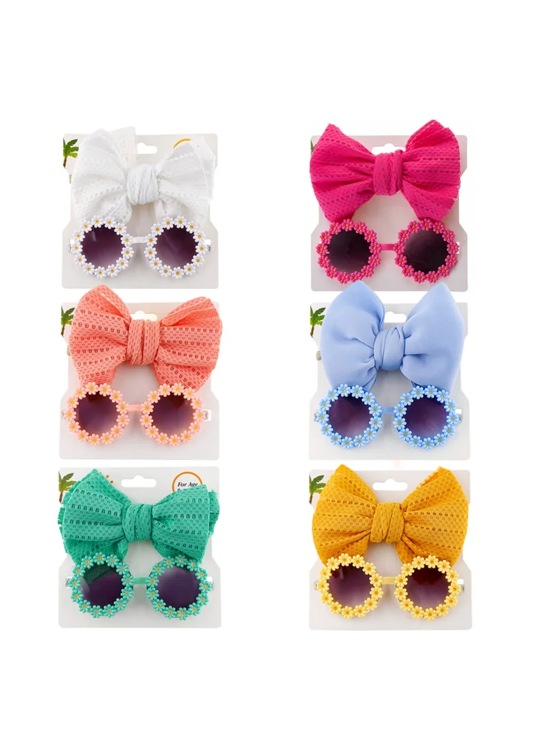 D'Daniela Zairah Glasses and Headband Set  For Babies and Girls - Peach