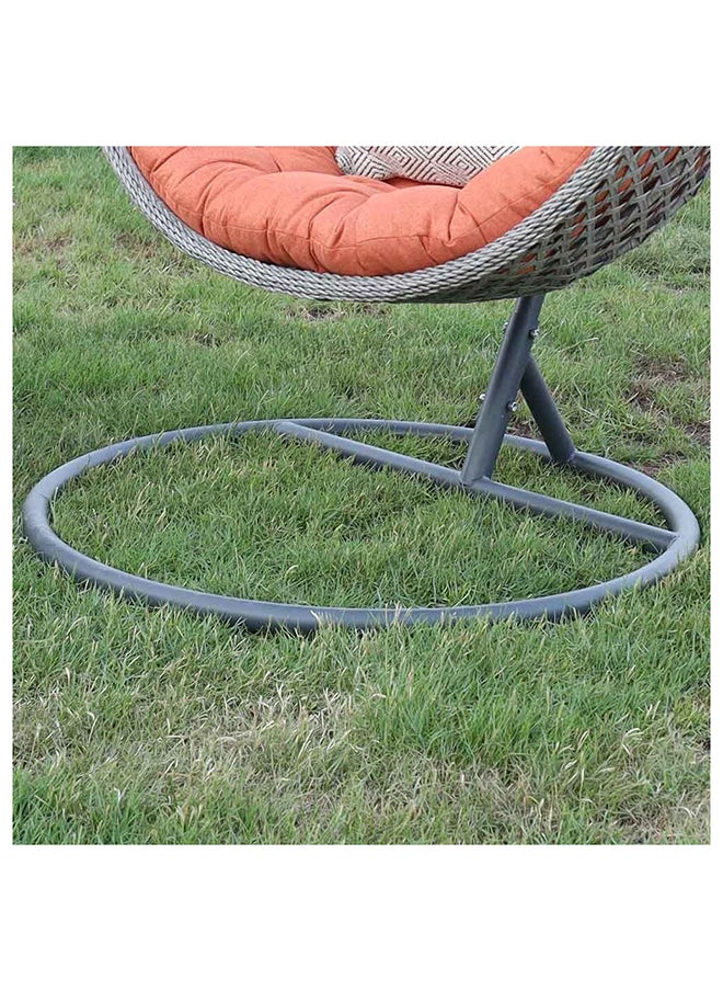 DANUBE HOME Arabian Hanging Swing Orange Modern Design Hanging Chair Single Seater Hammock Chair Swing Chairs For Indoor Outdoor Balcony Garden Patio Lawn Pool Side L 124 x W 115 x H 196 cm Orange  - Image 3