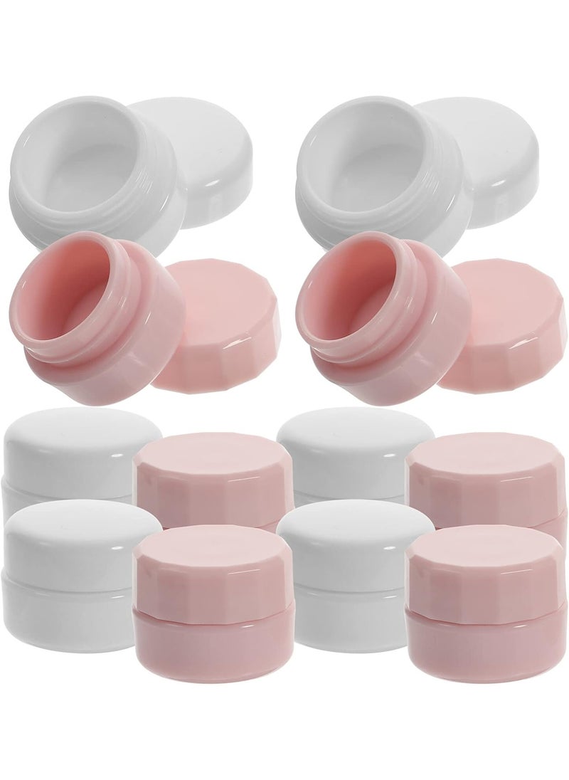 Beaupretty Beaupretty 12 Pieces Travel Containers Sets PP Cream Jars Small Plastic Refillable Box Cosmetic Empty Jar Portable Makeup Container with Lids, 3g 