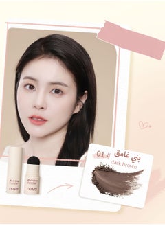 Novo Hairline Powder, Long Lasting Waterproof Natural Instantly Hair Shadow Powder with Puff Touch, Hair Root Dye, Hair Root Concealer for Thinning Hair to Beautify Forehead Curves  - Image 2