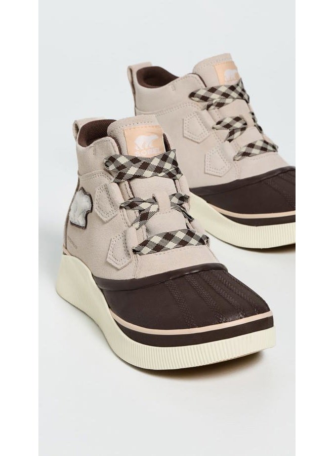 SOREL Women's Out N About lV Classic Waterproof Boot, Fawn/Midnight Cocoa, 39 EU - Image 4