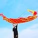 DSJUGGLING 3 Meters 98 FT Golden Scale Dragon Poi Outdoor Flinging Fitness Dragon Dance 3D Rainbow Color Dragon Ribbon Streamer with Fiberglass Handstick Travel Bag Golden Red Dragon - Image 2