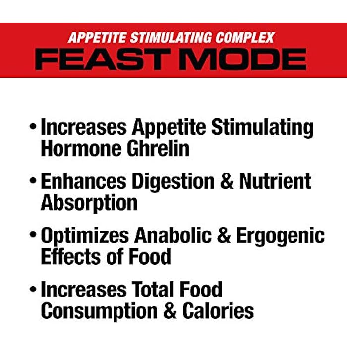 MuscleMeds Feast Mode Appetite Stimulant Weight Gain Pills Digestive Enzymes Safe and Effective 90 Caps, Unflavored, 90 Count - Image 4