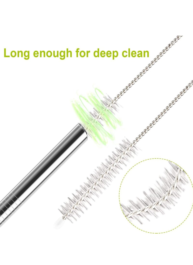Generic - 2 Pack Stainless Steel Straw Replacement 40 oz for Stanley Adventure Travel Tumbler, Reusable Straws with Cleaning Brush Compatible with Stanley 40oz Stanley Cup Tumbler - Image 1