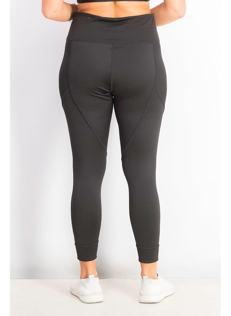 PUMA Women High Waist Rib 7 and 8 Tights, Black  - Image 2