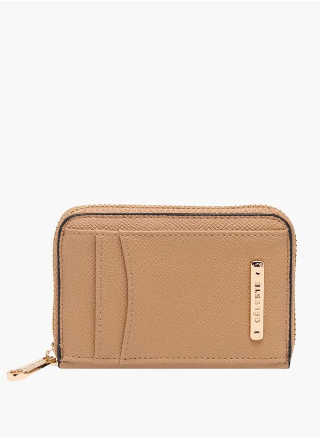سيليست Textured Zip Around Wallet