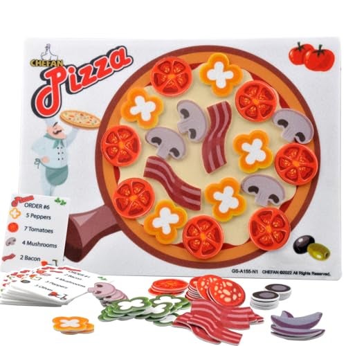 CHEFAN Pizza Counting Toddler Toys Toddler Number Learning Toys Preschool Math Games Manipulatives for Preschool - Image 1