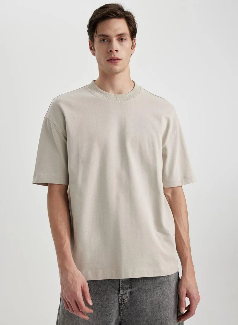 DeFacto  Oversize Fit Crew Neck T-Shirt  | Best Price UAE