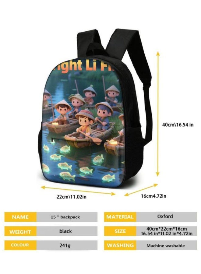 واضح من النار مجموعة من ثلاث قطع من حقائب الرسوم المتحركة، تتعامل بسهولة مع المناسبات المختلفة (الطلاب والأطفال ونزهات الأصدقاء وتسلق الجبال والدراسة وما إلى ذلك) | حقيبة ظهر + حقيبة محمولة باليد + حقيبة قرطاسية | هدايا الموسم المدرسي / العطلات - 71 - Image 5