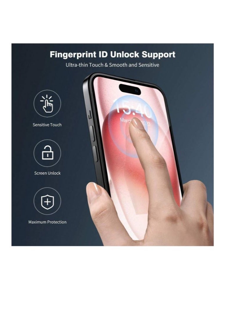 Glass Pro iPhone 15 pro max 3 Pcs Clear Screen Protector - Image 4