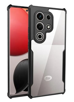 Youque Case for ITEL S25 Ultra Cover Hard Back, Anti-Scratch, Protect from Drop/Scratch/Fingerprint -Black  - Image 1
