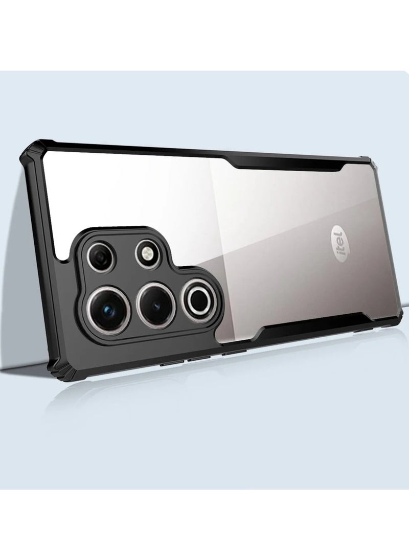 Youque - Case for ITEL S25 Ultra Cover Hard Back, Anti-Scratch, Protect from Drop/Scratch/Fingerprint -Black - Image 1