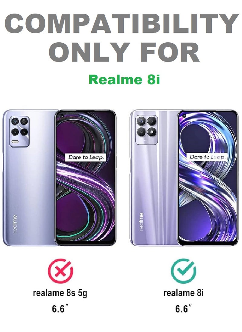 Super 2 Pieces Tempered Glass Screen Protector 5D Designed For Realme 8i Full Glue Edge to Edge Full Screen Coverage And Bubble Free - Image 3