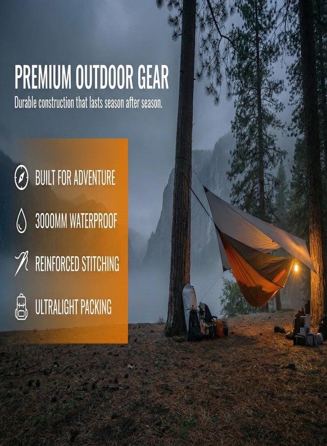 WINKAURA Hammock Tarp - Rain Tarp for Camping Hammock Tent 11 x 9 ft-Camping Gear Must Haves w/Easy Set Up Including Tent Stakes and Carry Bag - Image 5