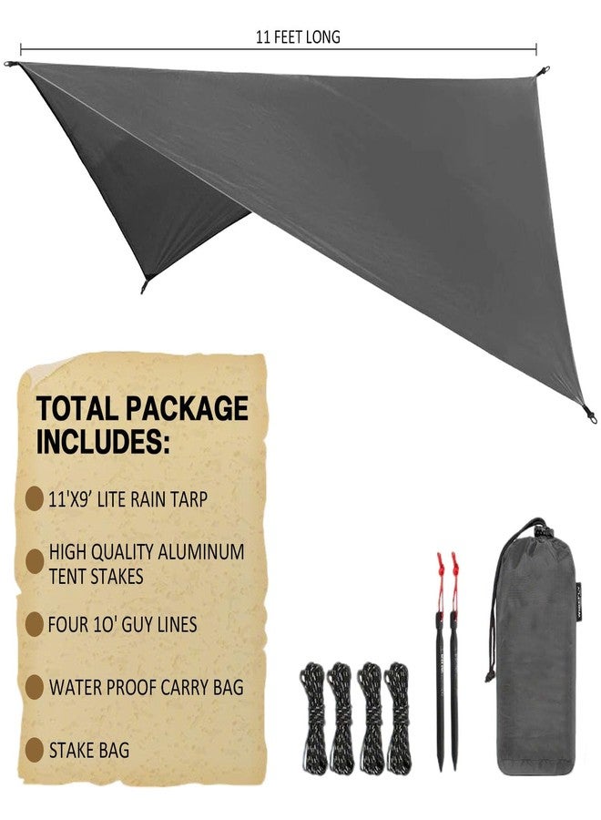 WINKAURA Hammock Tarp - Rain Tarp for Camping Hammock Tent 11 x 9 ft-Camping Gear Must Haves w/Easy Set Up Including Tent Stakes and Carry Bag - Image 2