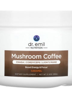 DR EMIL NUTRITION Mushroom Coffee Caramel 3.5 oz (99 g) 