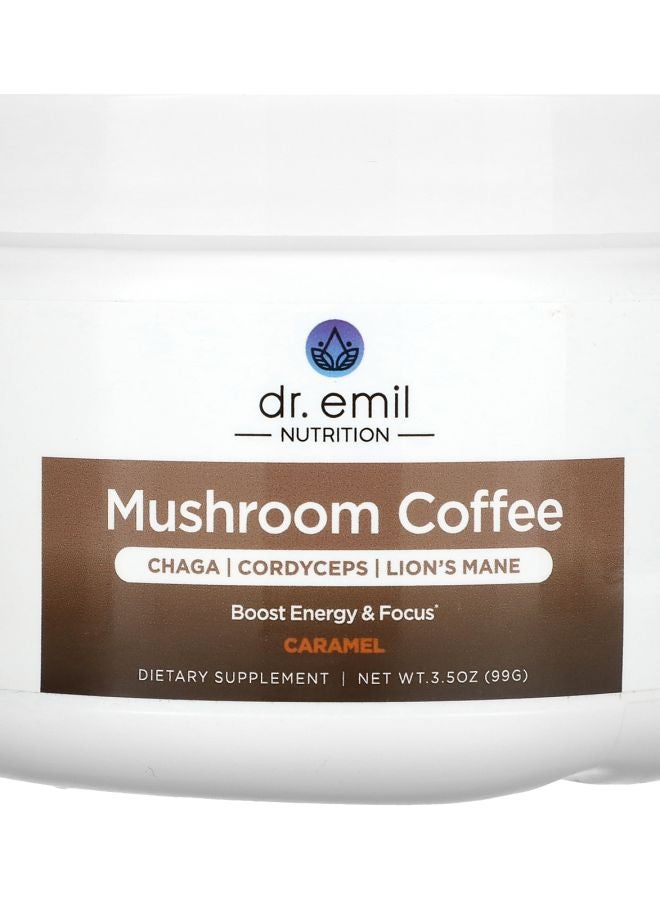 DR EMIL NUTRITION Mushroom Coffee Caramel 3.5 oz (99 g)