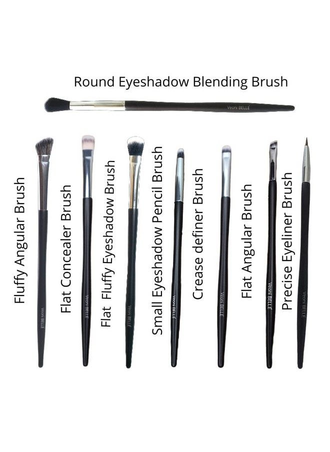 Veoni Belle - Pro Makeup Brush Combo Set Of 8 Eye Makeup Brushes Set Professional - Image 1