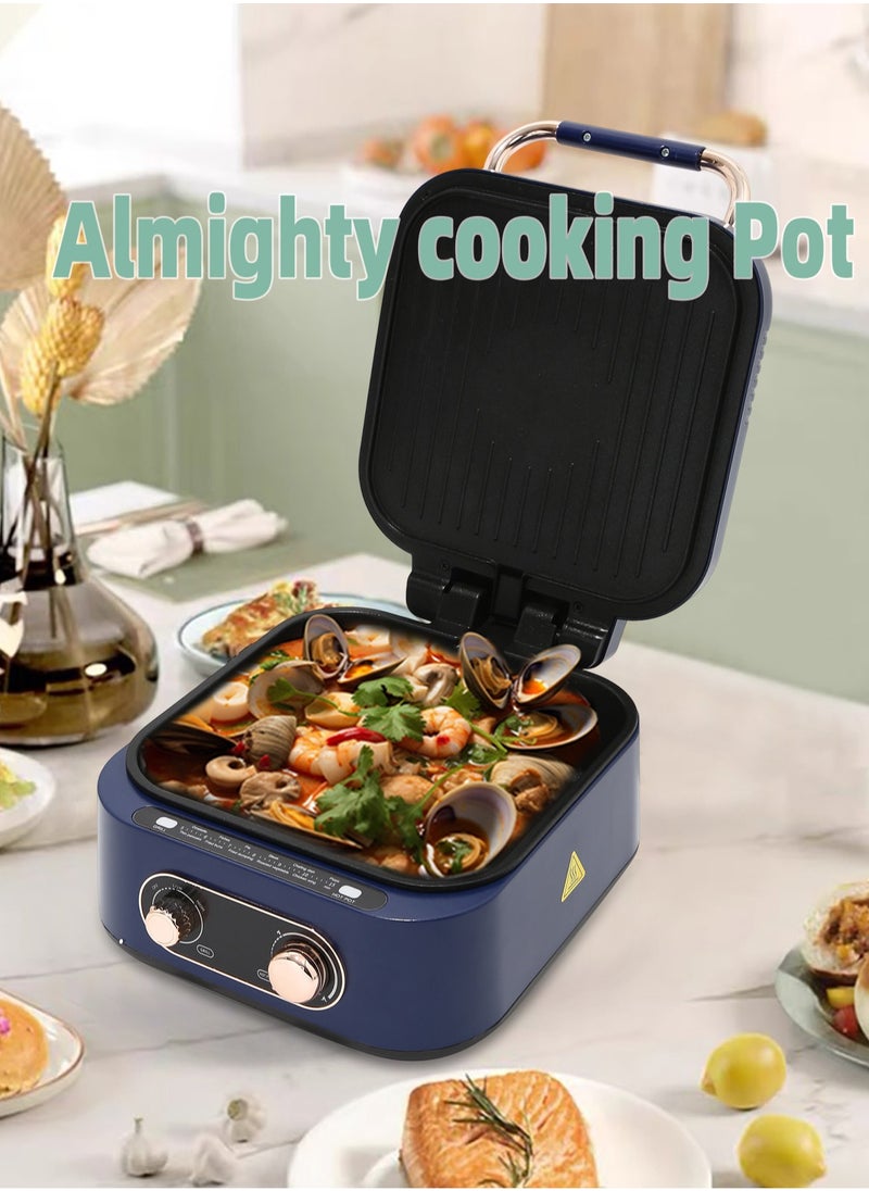 LAC LAICHY Multifunctional Electric Pot Baking Pan Household Pancake Machine Hot Pot Frying Non stick Cooker  - Image 3