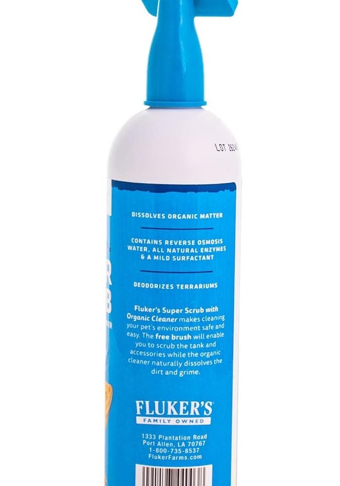 Fluker's Super Scrub Brush with Organic Reptile Habitat Cleaner - 16 oz - Image 3