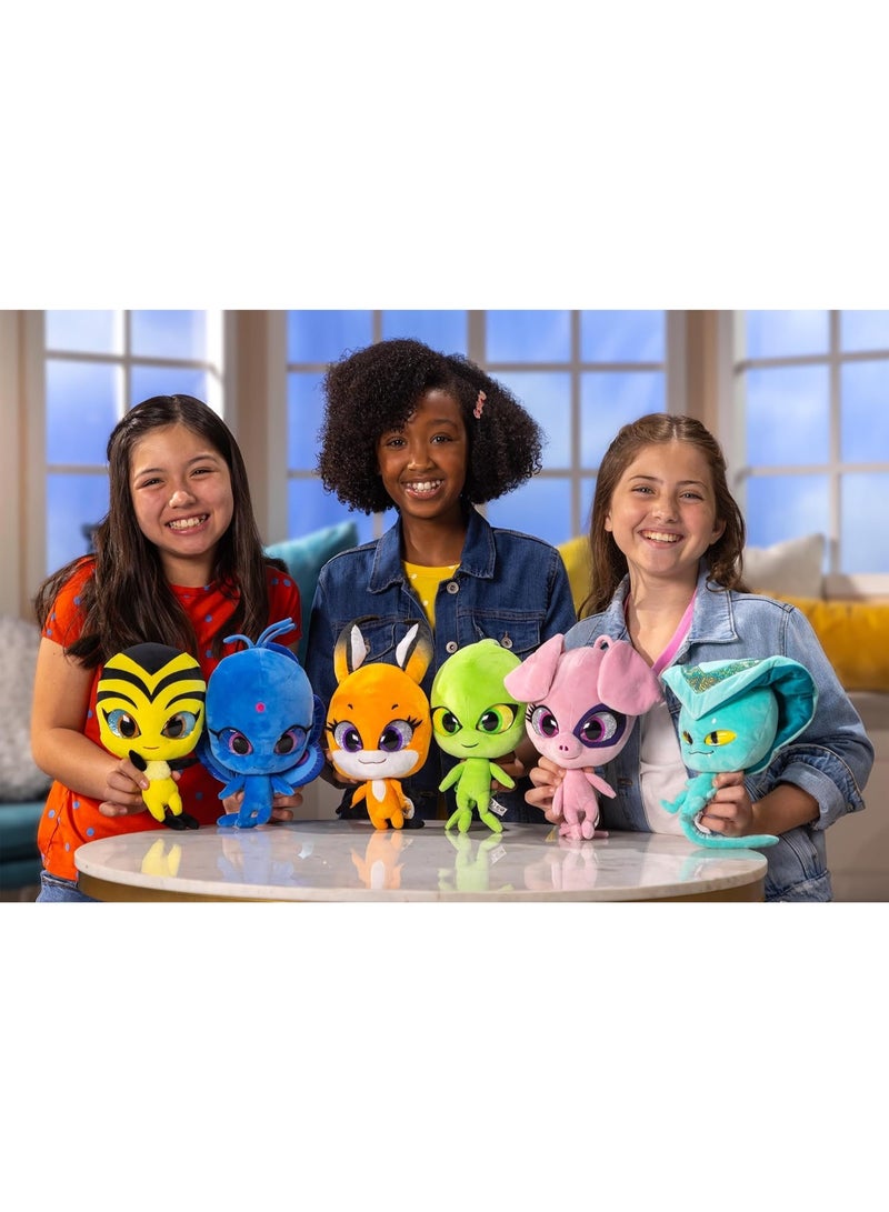 ميراكيولس دمية الدعسوقة المعجزة كوامي مون آمي تريكس، 24 سم، لعبة قطيفة فائقة النعومة مع عيون من الراتنج، بريق ولمعان، خياطة مفصلة - Image 3