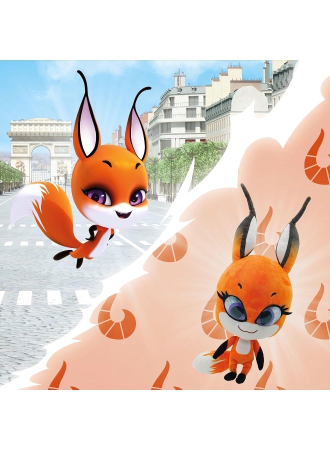 ميراكيولس دمية الدعسوقة المعجزة كوامي مون آمي تريكس، 24 سم، لعبة قطيفة فائقة النعومة مع عيون من الراتنج، بريق ولمعان، خياطة مفصلة - Image 4