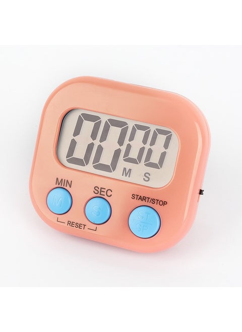 Creative Large Screen Timer Manufacturer Student Stopwatch Multi-Function Kitchen Countdown Baking Electronic Timer English Pink