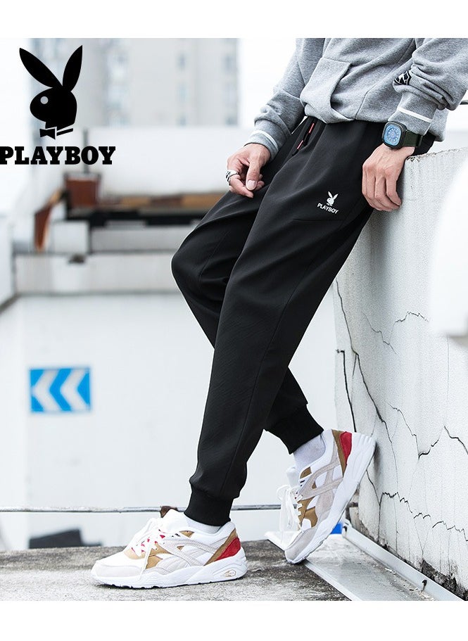 PLAYBOY Men's Slim Fit Minimalist Small Feet Casual Harlan Pants  - Image 1