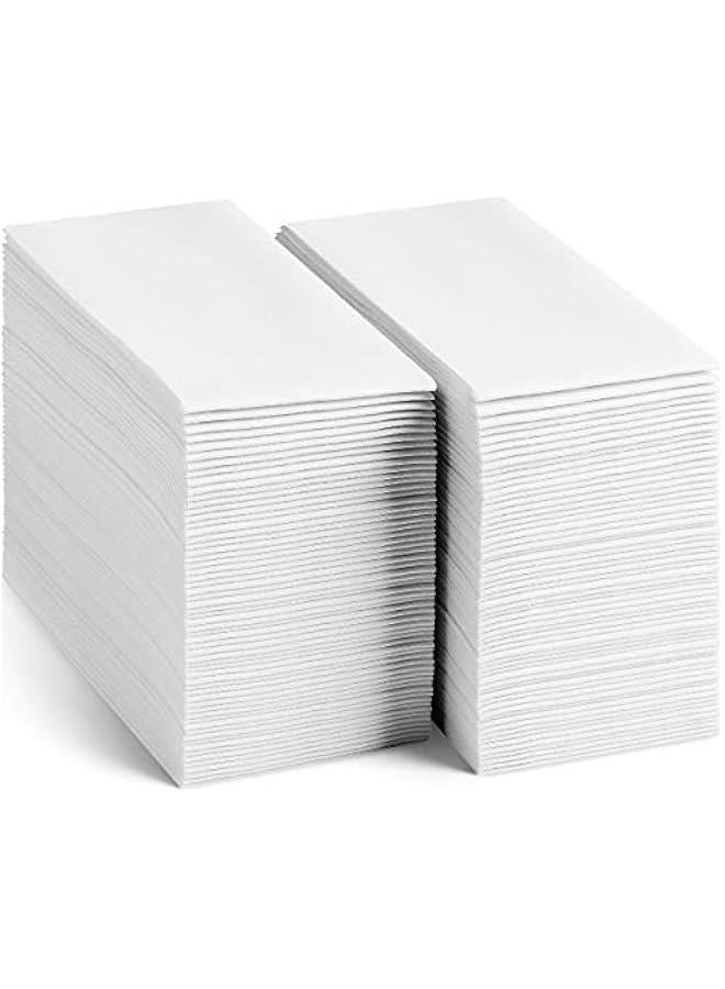 100-Pack  Disposable Linen-Feel Guest Towels - Disposable Cloth-Like Hand Towels - Soft and Absorbent Paper Napkin for Kitchen, Bathroom, Party, Wedding, Or Event - Image 1