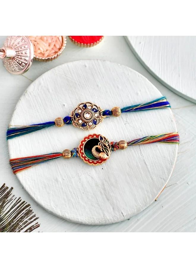 VOYLLA Pack Of 2 Thread Rakhis