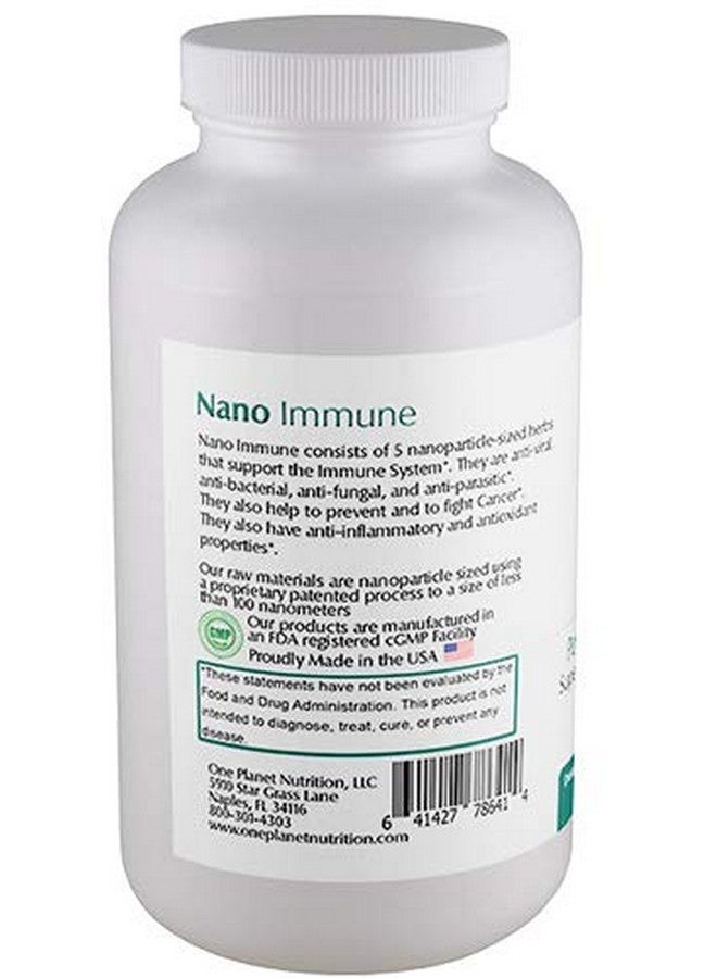 One Planet Nutrition Nano Immune 500 mg Veggie Capsules (120 Servings), Synergistic Blend of 5 Nano-Sized Herbs, Enhances Immune Defense, Non-GMO, Vegan, Gluten Free - Image 2