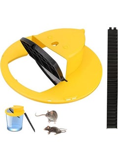 Second Generation, Flip n Slide Bucket Lid Mouse Trap - Indoor Outdoor, 5  Gallon Bucket Compatible, Multi Catch, Auto Reset, Slide Bucket Lid Mouse