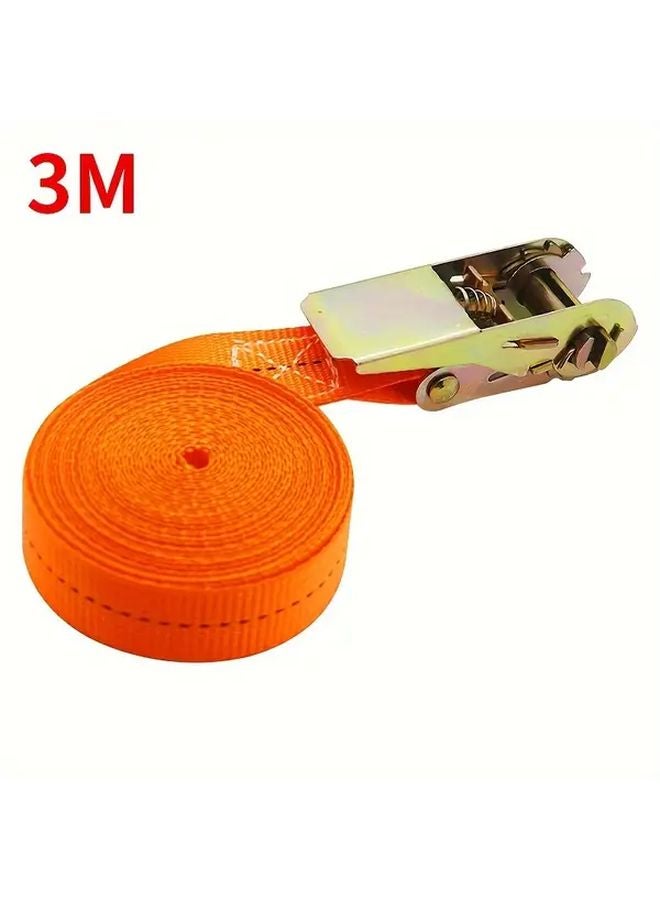 6M Universal Truck Cargo Ratchet Tie Down Rope Tightening Belt Strap - Image 4