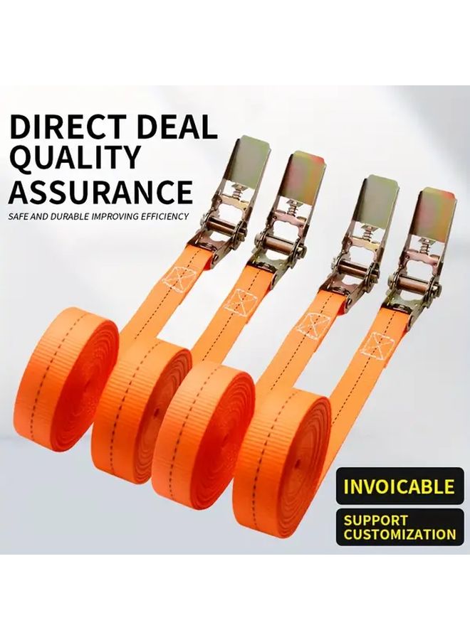 6M Universal Truck Cargo Ratchet Tie Down Rope Tightening Belt Strap - Image 2